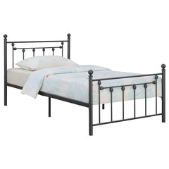 Canon Metal Twin Open Frame Bed Gunmetal - 422740T