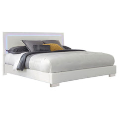 Felicity 4-piece California King Bedroom Set White Gloss - 203500KW-S4L
