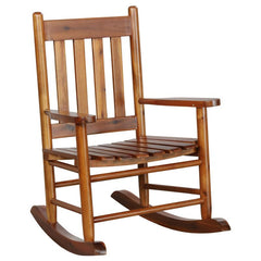 Annie Slat Back Solid Wood Kids Rocking Chair Golden Brown - 609452