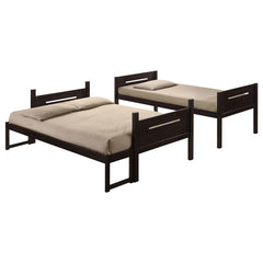 Littleton Wood Twin Over Full Bunk Bed Espresso - 405052BRN
