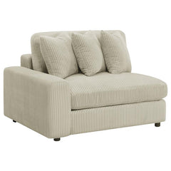Blaine Upholstered Reversible Chaise Sectional Sofa Sand - 509899-SET