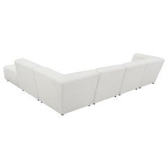 Sunny 6-piece Upholstered Modular Sectional Sofa Natural - 551621-SET