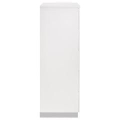 Felicity 5-drawer Chest Glossy White - 203505