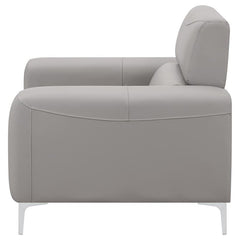 Glenmark Upholstered Track Arm Accent Chair Taupe - 509733