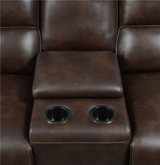 Brunson 3-piece Upholstered Reclining Sectional Sofa Brown - 600440