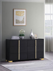 Marceline 6-drawer Dresser Black - 222833