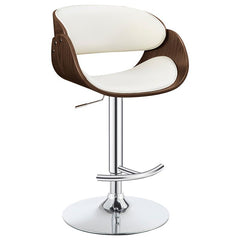 Dana Adjustable Bar Stool Ecru and Chrome - 104966
