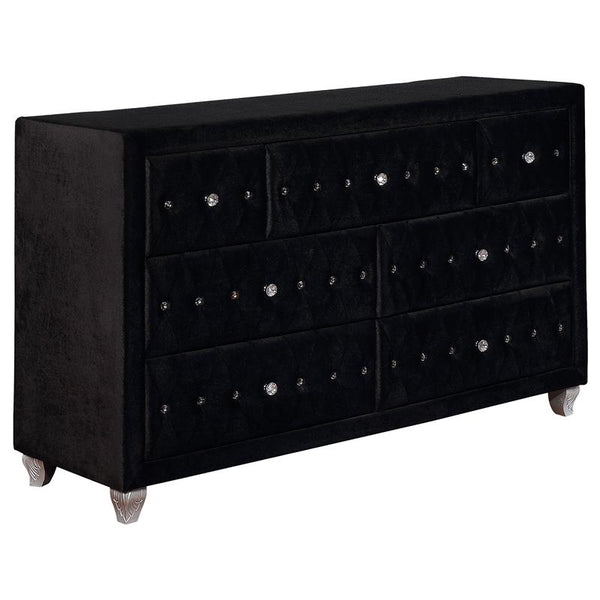 Deanna 7-drawer Rectangular Dresser Black - 206103