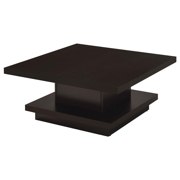 Reston Square Engineered Wood Coffee Table Cappuccino - 705168