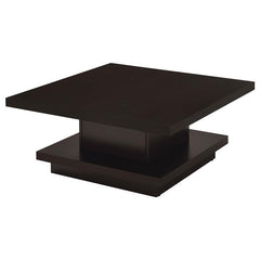Reston Square Engineered Wood Coffee Table Cappuccino - 705168