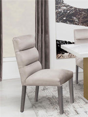 Carla Upholstered Dining Side Chair Stone (Set of 2) - 106683