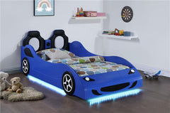 Cruiser Wood Twin LED Car Bed Blue - 400478