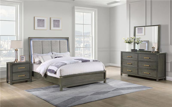 Kieran 4-piece California King Bedroom Set Grey - 224741KW-S4