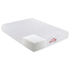 Key 10" Twin Long Memory Foam Mattress White - 350064TL