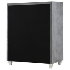 Deanna 5-drawer Rectangular Chest Grey - 205105