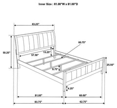 Carlton 5-piece Queen Bedroom Set Cappuccino - 202091Q-S5