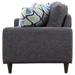 Watsonville Upholstered Track Arm Tufted Loveseat Grey - 552002