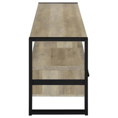 James 3-drawer Engineered Wood 60" TV Stand Distressed Pine - 704272