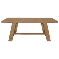 Sharon 7-piece Rectangular Trestle Base Dining Table Set Blue and Brown - 104171-S7