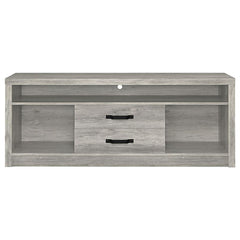 Burke 2-drawer Engineered Wood 59" TV Stand Grey Driftwood - 701024