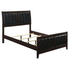 Carlton Wood Queen Panel Bed Cappuccino - 202091Q