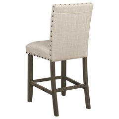 Ralland Upholstered Counter Height Stools with Nailhead Trim Beige (Set of 2) - 193138