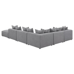 Jennifer 6-piece Upholstered Modular Sectional Grey - 551594-SET