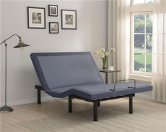 Negan Full Adjustable Bed Base Grey and Black - 350132F