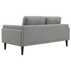Rilynn 2-piece Upholstered Track Arm Sofa Set Grey - 509524-S2