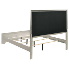 Salford 4-piece Eastern King Bedroom Set Metallic Sterling - 222721KE-S4