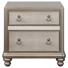 Bling Game 4-piece Eastern King Bedroom Set Platinum - 204181KE-S4