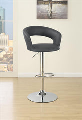 Barraza 29" Adjustable Height Bar Stool Grey and Chrome - 120397