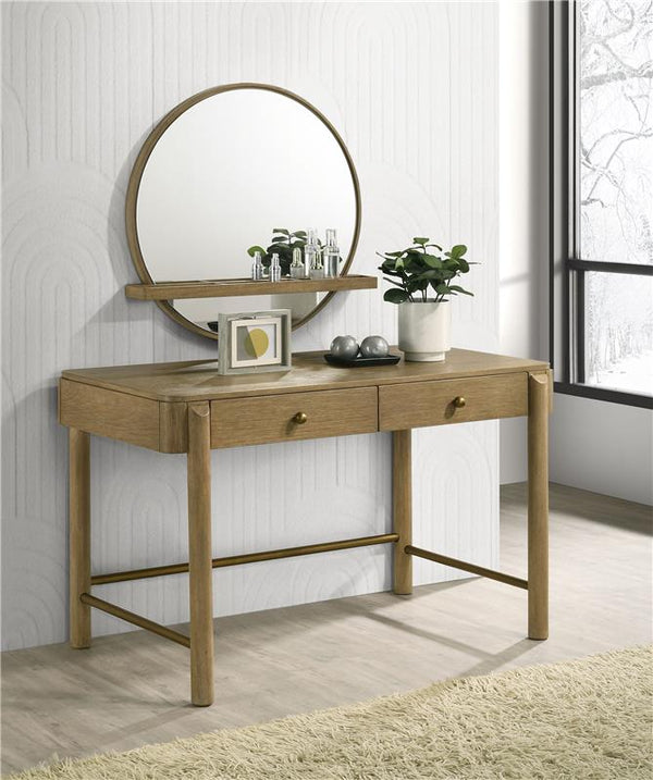 Arini 2-drawer Vanity Desk Makeup Table Sand Wash - 224307