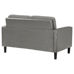 Ruth Upholstered Track Arm Loveseat Grey - 508366