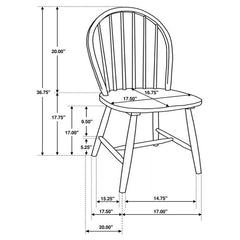 Allison 5-piece Round Drop Leaf Dining Table Set White - 4241-S5