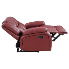 Camila 3-piece Upholstered Reclining Sofa Set Red - 610241-S3