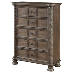 Emmett 5-drawer Bedroom Chest Walnut - 224445