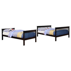 Chapman Wood Twin Over Full Bunk Bed Black - 460259