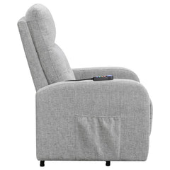 Howie Upholstered Power Lift Massage Chair Grey - 609402P
