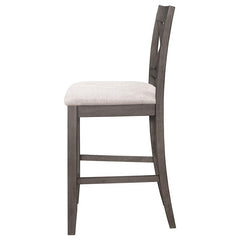 Athens Upholstered Seat Counter Height Stools Light Tan (Set of 2) - 109859