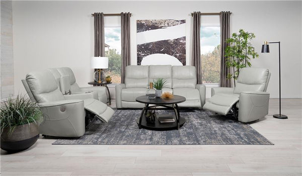 Greenfield Upholstered Power Recliner Chair Ivory - 610263P