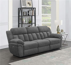 Bahrain Upholstered Power Sofa Charcoal - 609541P