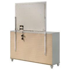Veronica 6-drawer Dresser with Mirror Light Silver - 224723M