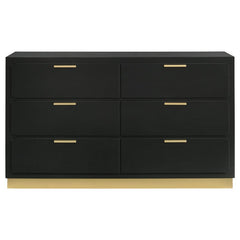 Caraway 6-drawer Dresser Black - 224783
