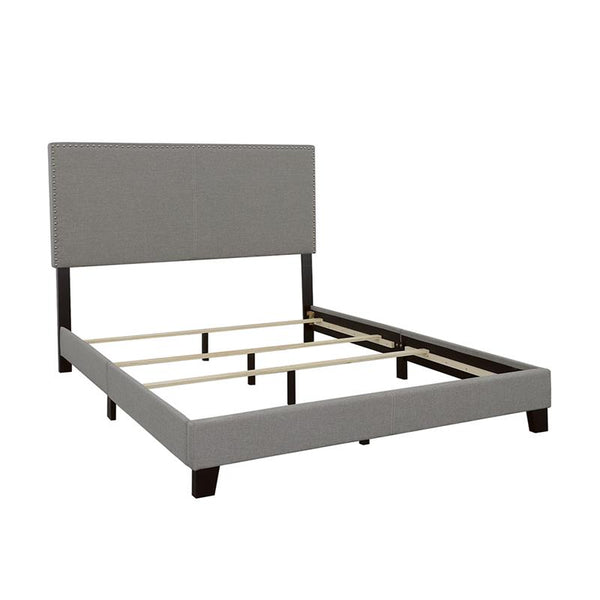 Boyd Upholstered Eastern King Panel Bed Grey - 350071KE