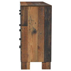 Sidney 6-drawer Dresser Rustic Pine - 223143
