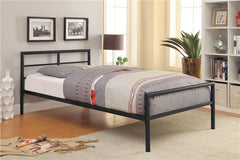 Fisher Metal Twin Open Frame Bed Gunmetal - 300279T
