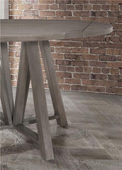 Athens Round Counter Height Table with Drop Leaf Barn Grey - 109858