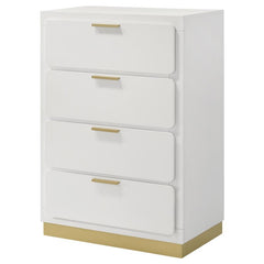 Caraway 4-drawer Bedroom Chest White - 224775