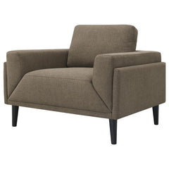 Rilynn Upholstered Track Arm Accent Chair Brown - 509523